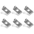 thumbnail image 1 of 6 Pcs Pinces de Support d'Étagère Pinces de Support d'Étagère en Verre Accessoires d'Étagère d'Armoire, 1 of 9