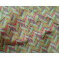 thumbnail image 4 of oneOone Silk Tabby Fabric Herringbone Geometric Printed Fabric 1 Yard 42 Inch Wide, 4 of 4