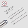 thumbnail image 4 of Stainless Steel Meat Injector Syringe with 3 Marinade Injector Needles for BBQ Grill Smoker, 2-oz Large Capacity, 4 of 7