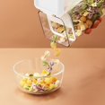 thumbnail image 4 of Clear Plastic Sealed Food Tank Moisture-proof Fresh-keeping Storage Box Snack Cereal Jar Container  Yellow  M, 4 of 10