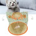 thumbnail image 4 of Cat Tunnel Toy Ring Paper Cat Tunnel Ring Paper Pet Tunnel Cat Tunnel Cat Tunnel Toy Collapsible 3 Layers Paper Ring Pet Tunnel With Plush Ball And Folding Plush Mouse For Pets, 4 of 8