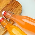thumbnail image 5 of Snap Top Glass Bottle Caps Swing Stopper Reusable Silicone Lids for Beverage Storage Easy Clean Outdoor Picnic Kitchen Camping, 5 of 5
