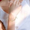 thumbnail image 3 of WIFKLSIIPG Fashion Simple Double Chain Stacking 26 Letters Gold Stainless Steel Bracelet Initials Bracelet for Women Teen Girls Jewelry Chain Bracelet, 3 of 3