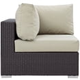 thumbnail image 3 of Modway Convene Outdoor Patio Furniture Corner in Espresso Beige, 3 of 3
