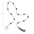 thumbnail image 2 of IH Casa Decor 65" Dual Color Bead Garland With Tassel Butterfly - Set of 2, 2 of 3