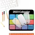 thumbnail image 4 of Square Mouse Pad 2023 Calendar, Personalized Premium-Textured Mouse Mat Design , Washable Mousepad Lycra Cloth , Non-Slip Rubber Base Computer Mouse Pads for Wireless Mouse, 4 of 5
