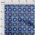 thumbnail image 2 of oneOone Viscose Chiffon Medium Blue Fabric Circle Sewing Craft Projects Fabric Prints By Yard 42 Inch Wide, 2 of 4