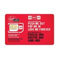 thumbnail image 1 of New Virgin Mobile Canada 4G LTE Sim Card, Nano Micro Standard 3 in 1 Combo, 1 of 1