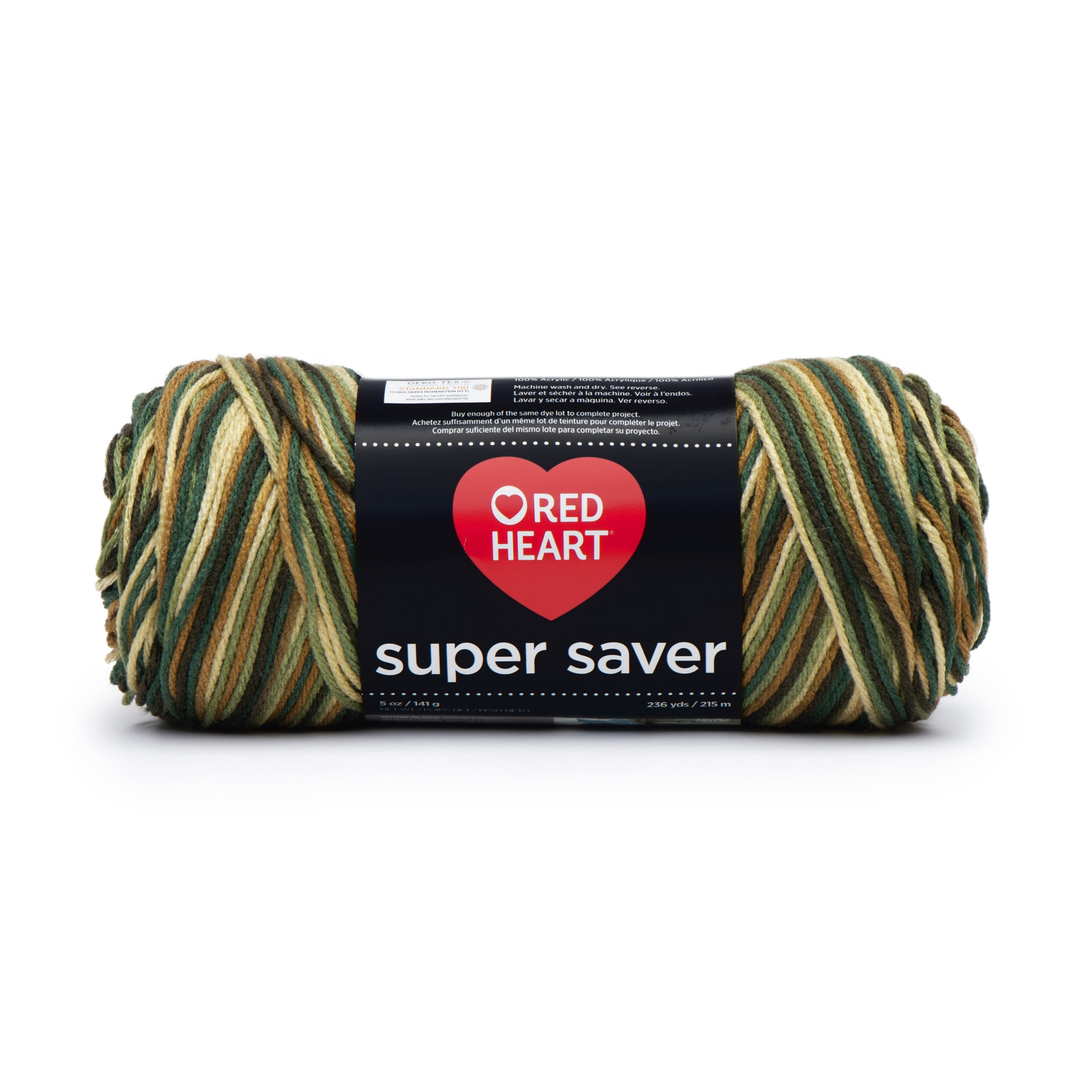 Red Heart® Fil Super Saver®, Imprimés, Acrylique #4 Médium, 5oz/142g
