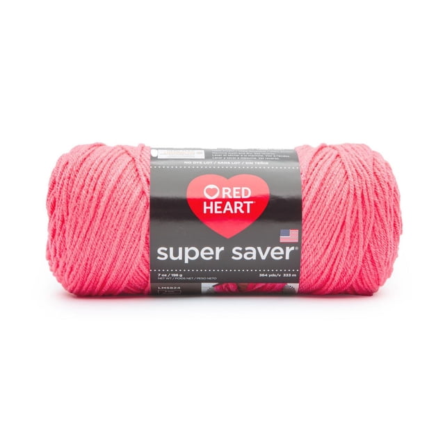 Red Heart® Super Saver® Yarn, Solid, Acrylic #4 Medium, 7oz/198g, 364 Yards