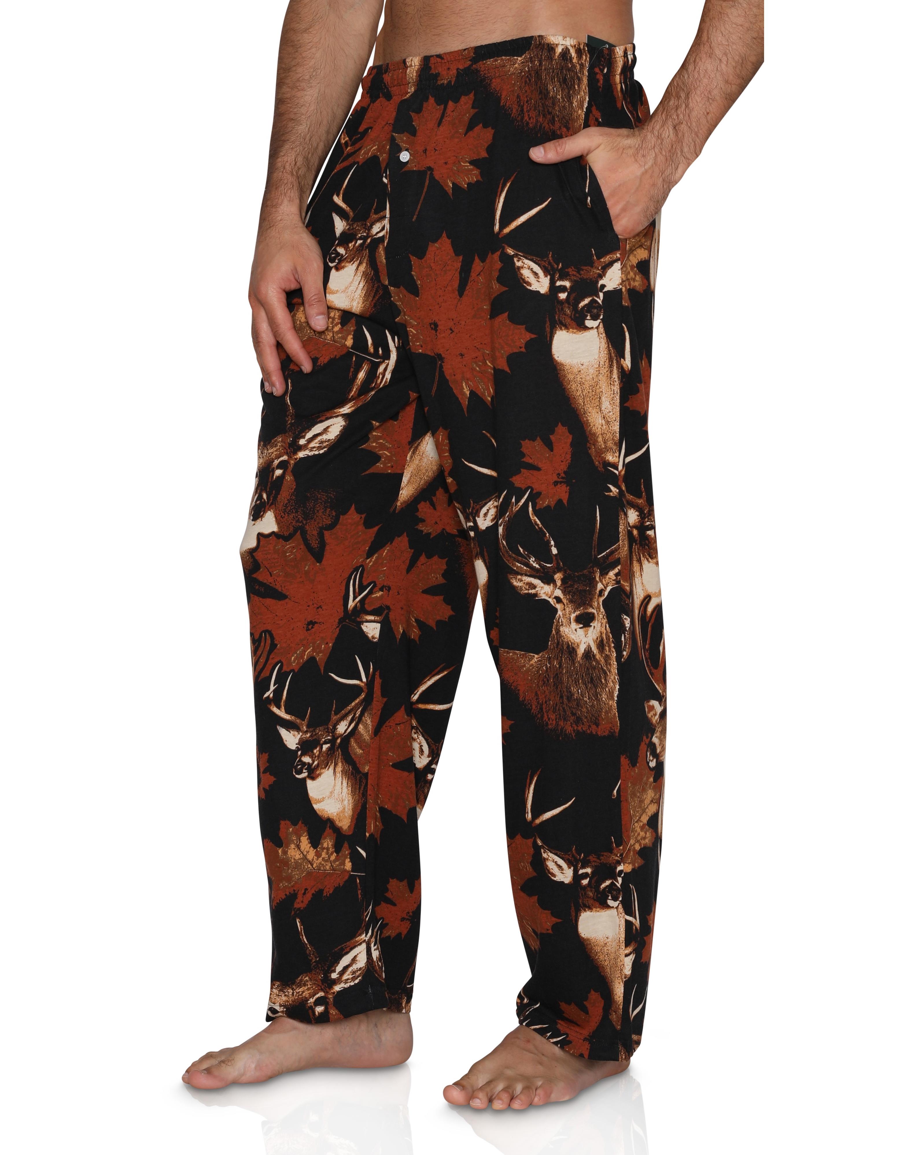 Fun Boxers Pantalon de Pyjama et de Détente pour Hommes à Imprimés Amusants de Pêche