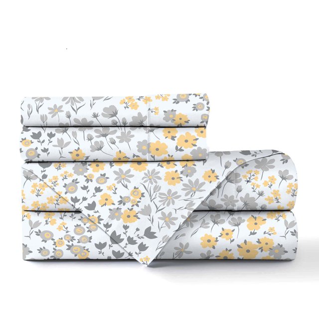 Johnson Home 200 TC Bed Sheet Set - Printed Cotton Sheets