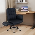 thumbnail image 2 of Costway Criss Cross Chair Adjustable Swivel Vanity Chair with 5-Position Armrests, 2 of 10