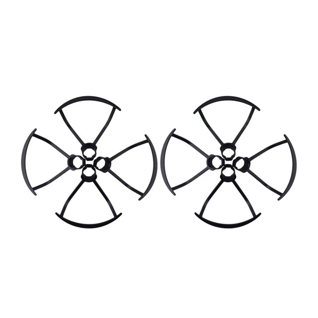 lionlar Blade Protection Cover, Propellers Protection Frame designed for HS190, 901H, and 901S mini quadcopters. Made of durable ABS plastic, these black propeller guards are lightweight and compact, measuring 43x42mm. The semi-enclosed design enhances shock absorption and impact resistance, while the quick-release mechanism allows for easy installation and removal. The package includes 8 protective covers, ideal for preventing scratches and ensuring propeller safety.