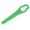 thumbnail image 4 of Replacement Trimmer Blade, 80mm Length Convenient Practical 100Pcs 11x7mm Hole Diameter Lawn Mower Plastic Blades Lightweight  For Garden Black,Green,Red,Orange, 4 of 8