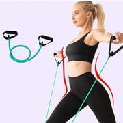 Meitianfacai Resistance Fitness Pull Rope Elastic Bands For Back Toning Arm Exercise Shoulder And Neck Stretching Equipment Full Body Workout (Green)