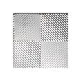thumbnail image 1 of Fasade Quattro Brushed Aluminum Wall Panel Sample 12" x 12", 1 of 1