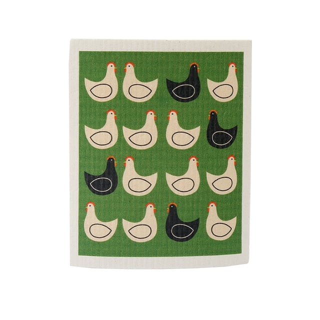 Kitchen Cleaning Cloth Bowls Washing Towel Dishes Wash Rag Kitchens Tools Household Absorbent Dish Cloths with Lovely Patterns Chicken
