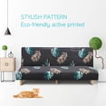 thumbnail image 2 of 2024 2021 New Armless Futon Cover Stretch Folding Sofa Bed Slipcover Polyester Elastic Fabric All-Inclusive Cover Furniture Protector, 2 of 9