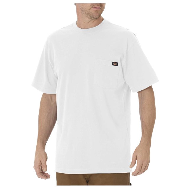 Dickies Mens Short Sleeve Pocket T-Shirt, XT, White