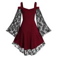 thumbnail image 4 of Jsaierl Costume Renaissance pour Femmes Vintage Médiéval Élégant Gothique Robes Maxi Cosplay Fête Steampunk Robe de Bal Robe Chemise, 4 of 5