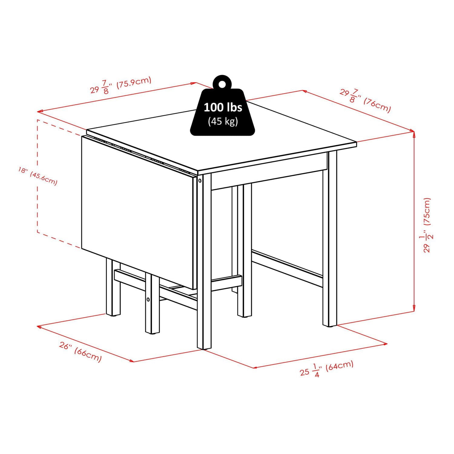 Lynden Drop Leaf Dining Table