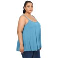 thumbnail image 4 of Débardeur Fluide pour Femme Camisole avec Spaghetti Réglable Casual Cami Débardeur, 4 of 7