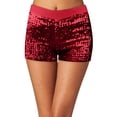 thumbnail image 1 of Shorts à Sequins pour Femmes, Hot Pants Disco, Mini Short Jazz Brillant, Extensible, Danse, 1 of 5