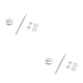 thumbnail image 3 of Ruiboury Lightweight Hood Lock For Car Modification Security Sleek Affordable Electroplated silver DP17-25 2Set, 3 of 6