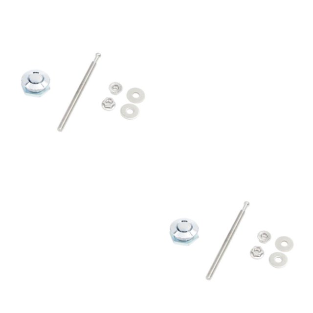 Transemion Car Modification Lightweight And Stylish Hood Lock Multiple Options Available Electroplated silver DP17-25 2Set