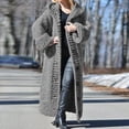thumbnail image 2 of Kcodviy Women Casual Solid Knit Long Lightweight Sweater Cardigans for Women Button Plus Size Long Winter Long Cardigans for Women Sleeve Sweater Long Cardigan Long Plus Size Coats Coat, 2 of 4