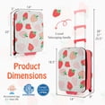 thumbnail image 3 of Costway Valise à Roulettes pour Enfants 20 Pouces, Rigide, Pliable, Bagage à Main à Roulettes, Enfants, Rose, 3 of 10