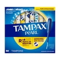 thumbnail image 3 of Tampax Pearl Tampons, with LeakGuard Braid, Regular Absorbency, Unscented, 3 of 23