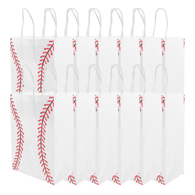 HEALEEP 12Pcs Goodie Bags White Paper Bags Small for Distributing Candies at Parties