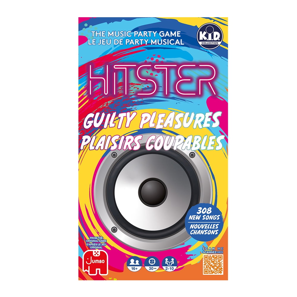 Hitster Plaisirs Coupables – Jeu de société musical | Plus de 300 chansons cultes | Crée ta ligne du temps | 2 à 20 joueurs | 16 ans+ | 30 à 60 minutes