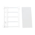 thumbnail image 1 of Expandable Tension Rod Shelf Durable PP Steel Pipe Material Easy to Install for Closet Cabinet Bathroom Kitchen 14.2 Inch Width, 1 of 8