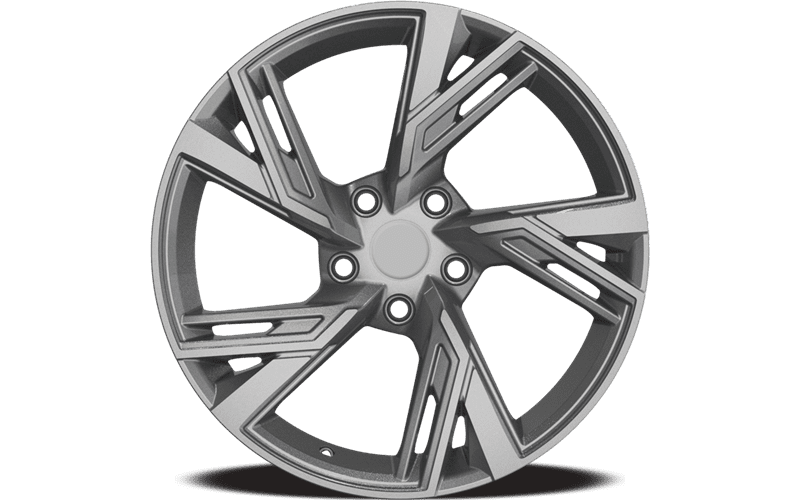 Set of four (4) YKW AR12 rims - 18x8 inch Gloss Gunmetal alloy wheels for 2015 - Present Mercedes-Benz C-Class
