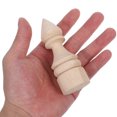 thumbnail image 4 of OULII 2Pcs Indoor Use Finials Solid Wood Square Indoor Decoration For Living Room, 4 of 8