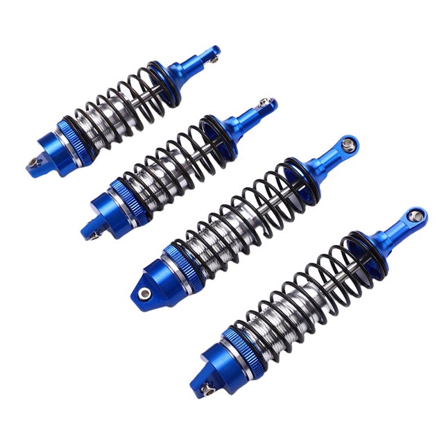 2 Pairs RC Shock Absorbers, RC Car Shock Damper, Aluminum Alloy Front Rear Shocks Fit for 1/10 Scale RC Crawler