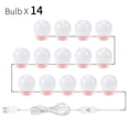 thumbnail image 1 of LED Mirror Lamp Adjustable Brightness Dressing Table Lamps 14 Bulb Kit LED Makeup Light For Bedroom ,Widely Use, 1 of 7
