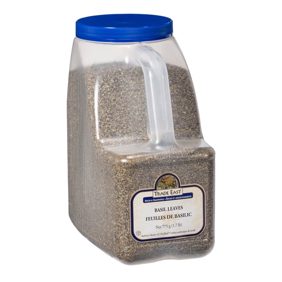 Trade East Sweet Basil Leaf Basil Leaves, Herb, Shaker | 775G/Unit, 1 Unit/Case