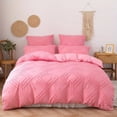 thumbnail image 1 of Boho Tufted Duvet Cover Set,Soft Comfort Bedding,2 Pillowcases,All Seasons,Home Decor,Bedding Set,Warm,PENDANE,Red, 1 of 6