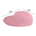 thumbnail image 3 of TIMIFIS Bathroom Rugs Heart Shaped Rug Heart Shaped Decorative Floor Mat Shower Mat Non Slip Washable Doormat Entrance Welcome Carpet for Home Living Room Sofa Bathroom Floor Bath Mat, 3 of 7