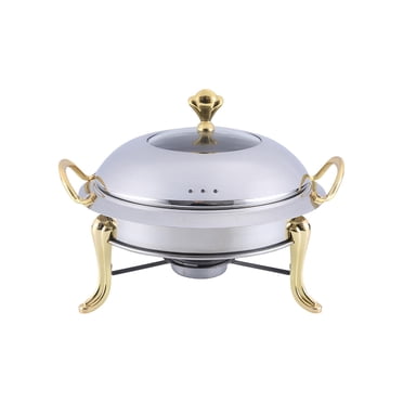 Alcohol Stainless Steel Chafing Dish Buffet Set for Hotel Trips Baking Aureate