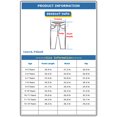 thumbnail image 3 of KIDSCOOL SPACE Little GirlsJeans,Ripped Holes Stretchy Bell-bottom Slim Boot Cut Denim Pants,Black,5-6 Years, 3 of 6