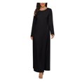 thumbnail image 5 of AherBiu Robe Maxi à Manches Longues pour Femmes, Col Ras du Cou, T-Shirt Basique, Décontractée, Ample, Grande, 5 of 5