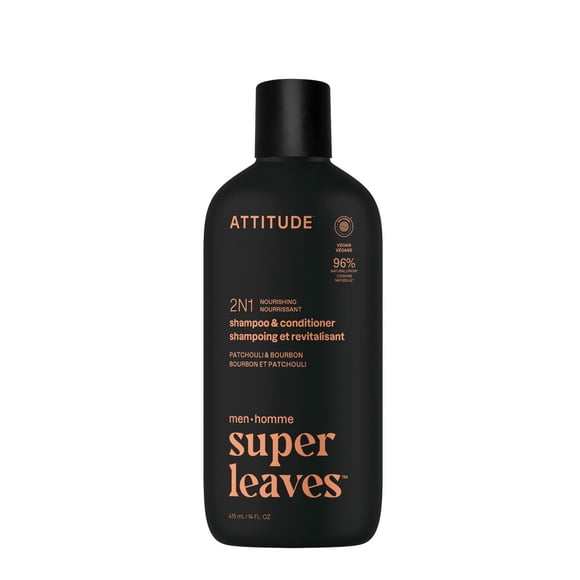 ATTITUDE super leaves 2N1 Shampoo & Conditioner Nourishing, Patchouli & Bourbon