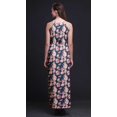 thumbnail image 4 of Bimba Robe Maxi à Fleurs pour Femmes Sans Manches à Col Ras du Cou, Dos Nu, avec Fentes Latérales - X-Grand, 4 of 6