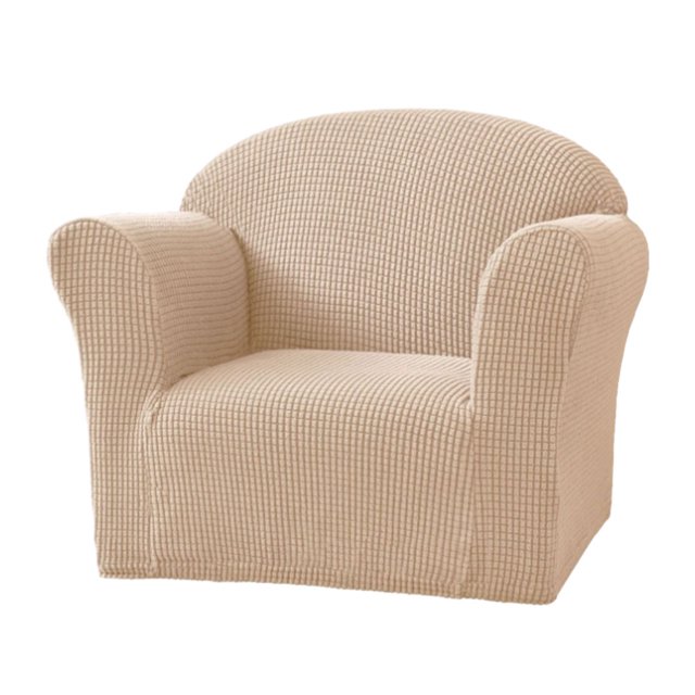 Ruiboury Stretch Chair Slipcovers Made With Polyester Full Protection Soft And Breathable Kids Sofa Cover khaki