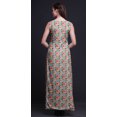 thumbnail image 4 of Bimba Robe Longue Décontractée d'Été Sans Manches à Fente avant Imprimée à Fleurs pour Femmes - Petit, 4 of 5
